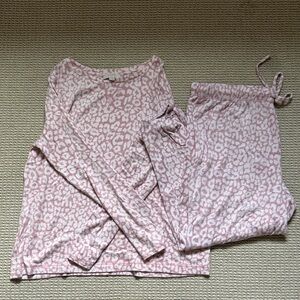 LOFT Pink Animal Print Women's Pajama Set